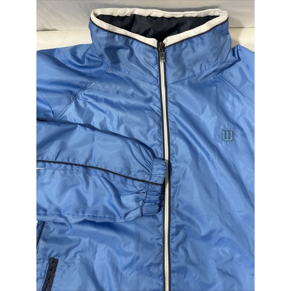 Wilson Medium Unisex Windbreaker (Blue Lightning) Jacket. NWT